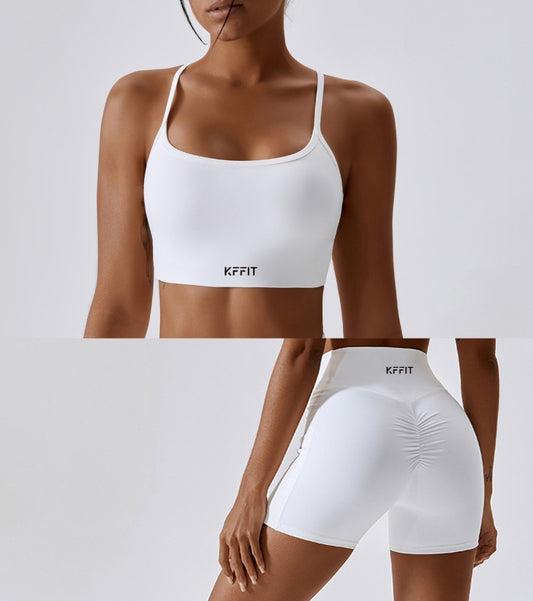 2SSHWS01 - KFFIT Sports Bra & Scrunch Shorts Set