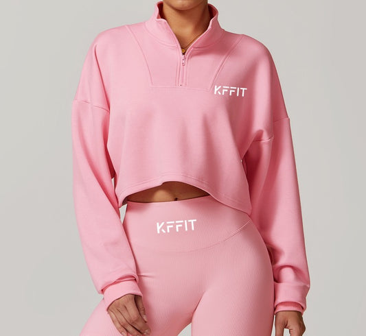 KFFIT LUX Hold Seamless 3-Piece high-waist support shapewear set shown in soft beige with smooth fabric and supportive design.