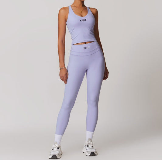 GSSTT01 - KFFIT Racerback Tank & High-Waisted Leggings Set