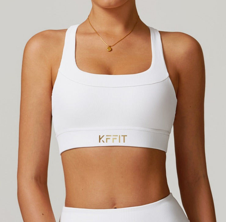 KFFIT LUX Hold Seamless 3‑Piece high-waist support set with shaping and comfortable fit, shown in white.