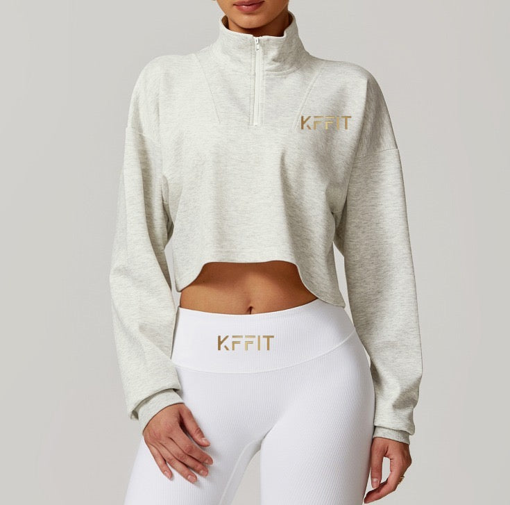 KFFIT LUX Hold seamless three-piece high-waist support underwear displayed on a model, showing smooth fit and supportive design.