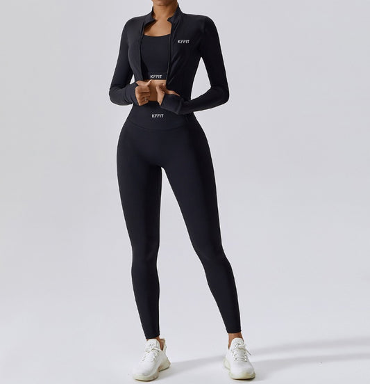 PBLST01 - KFFIT 3-Piece Seamless Athletic Set