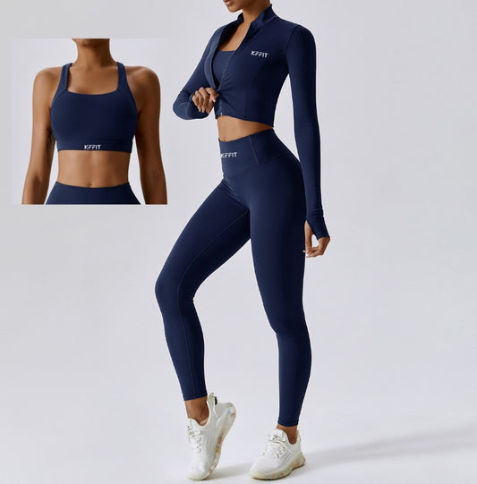 PBLST01 - KFFIT 3-Piece Seamless Athletic Set